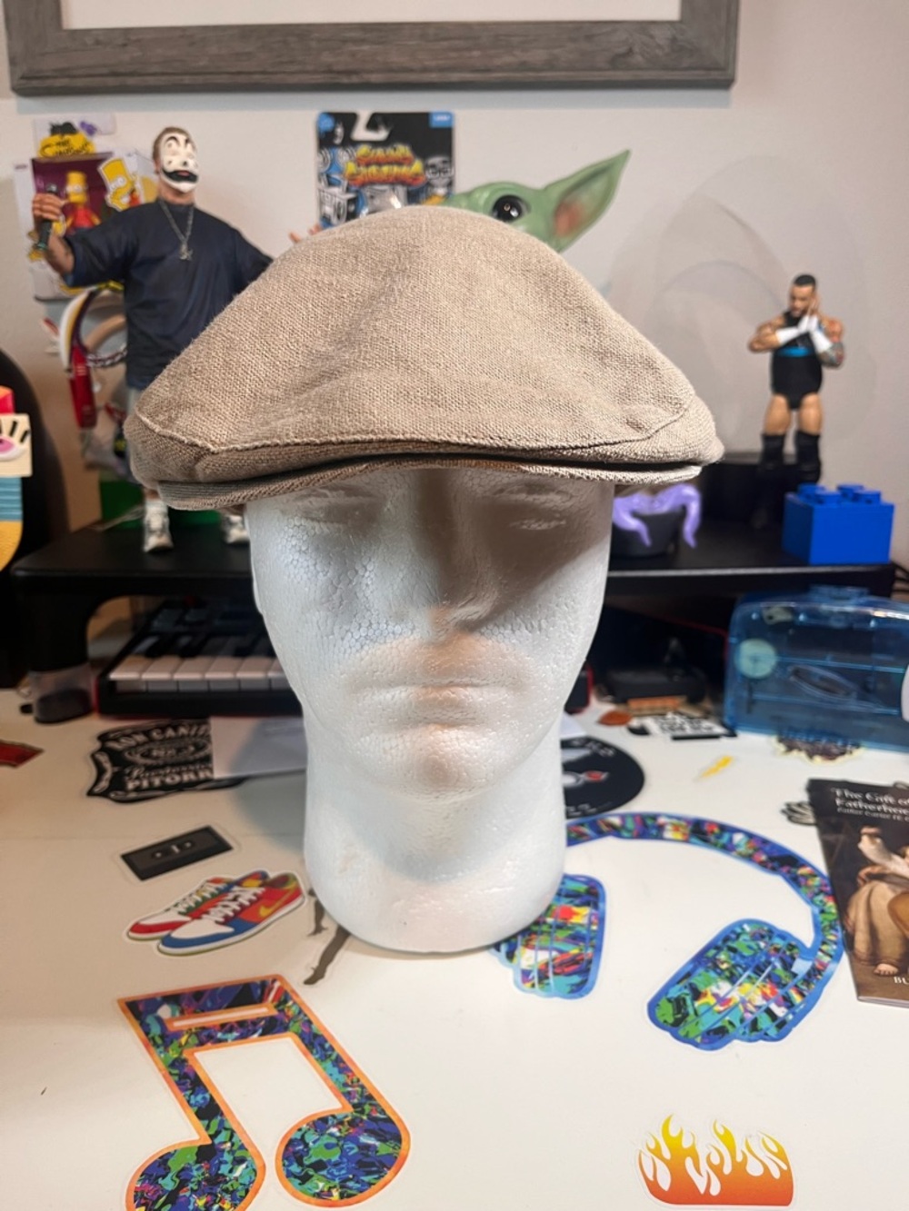 Old Navy Mens Brown Khaki Flat Hat Size L/XL